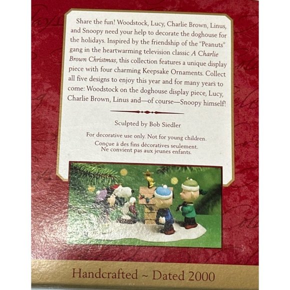 Hallmark Peanuts Woodstock on Doghouse Plastic Display First in Collection of 5 - Picture 15 of 15